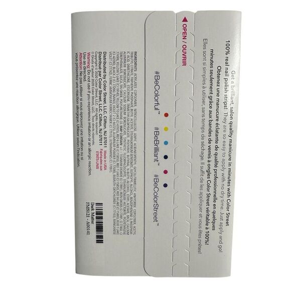 Color Street Nail Polish Strips Dark Matter Glimmer 16 Strips - Picture 2 of 2